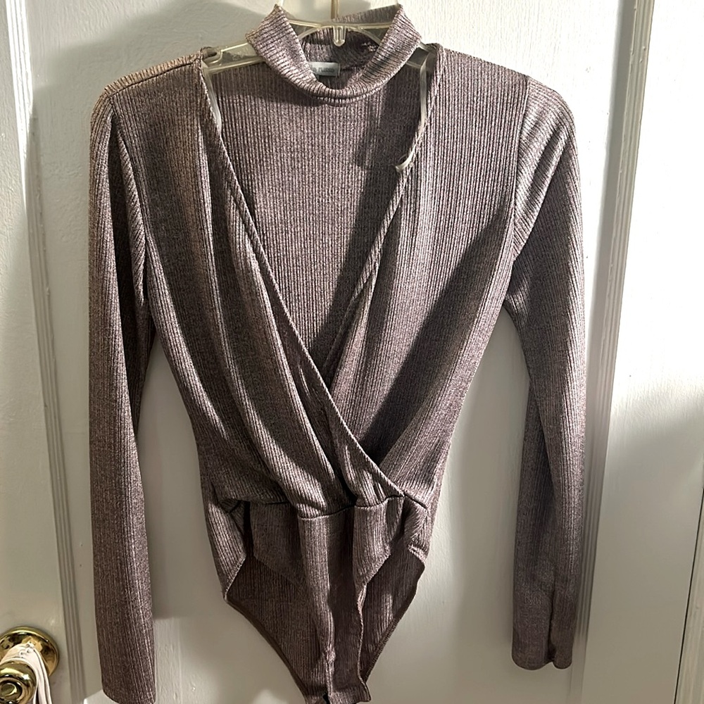 Long sleeve Purple body suit